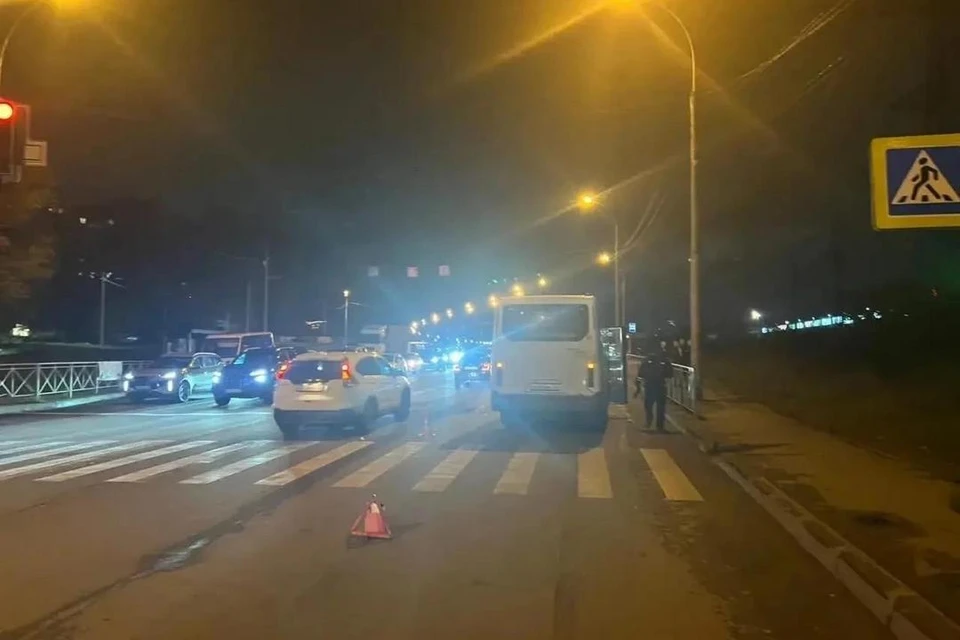 Пешеход пострадал в ДТП в Заельцовском районе Новосибирска. Фото: ГАИ Новосибирска