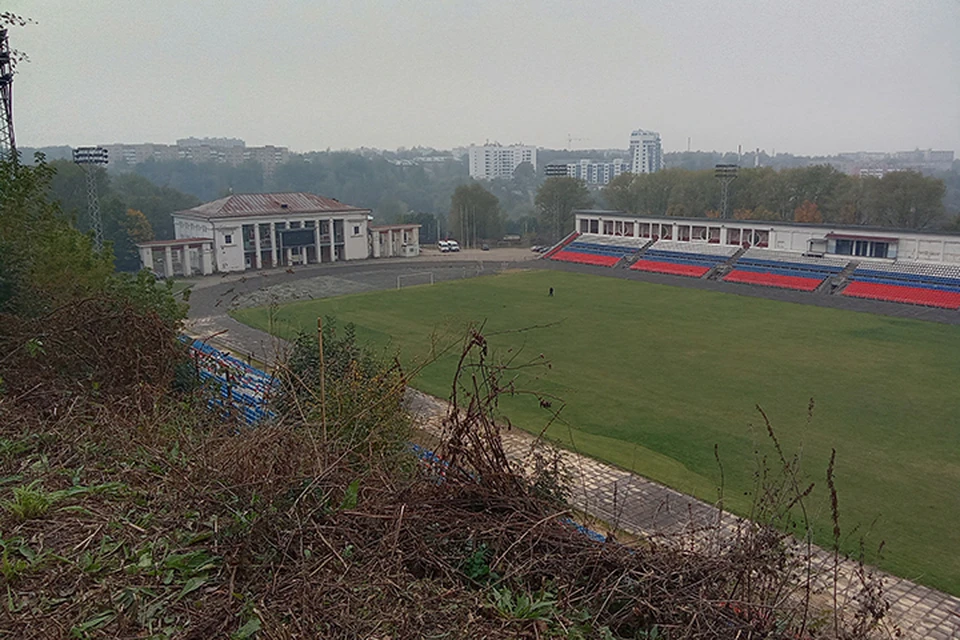 Стадион "Спартак" в Смоленске.