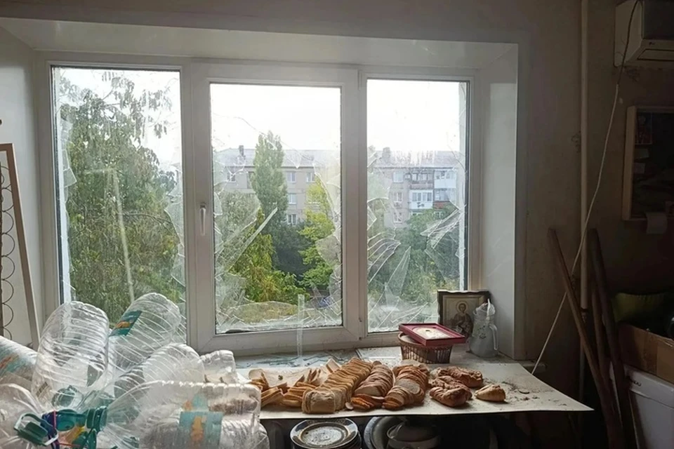 ВФУ атаковали многоквартирный дом в Первомайске. ФОТО: Администрация Первомайска
