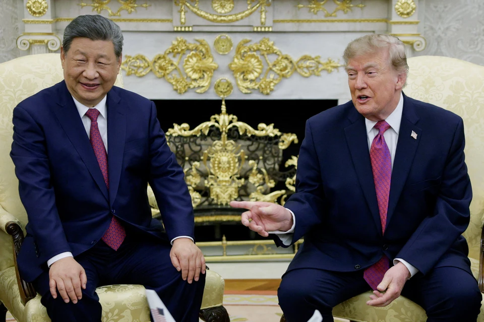 Председатель КНР Си Цзиньпин и президент США Дональд Трамп