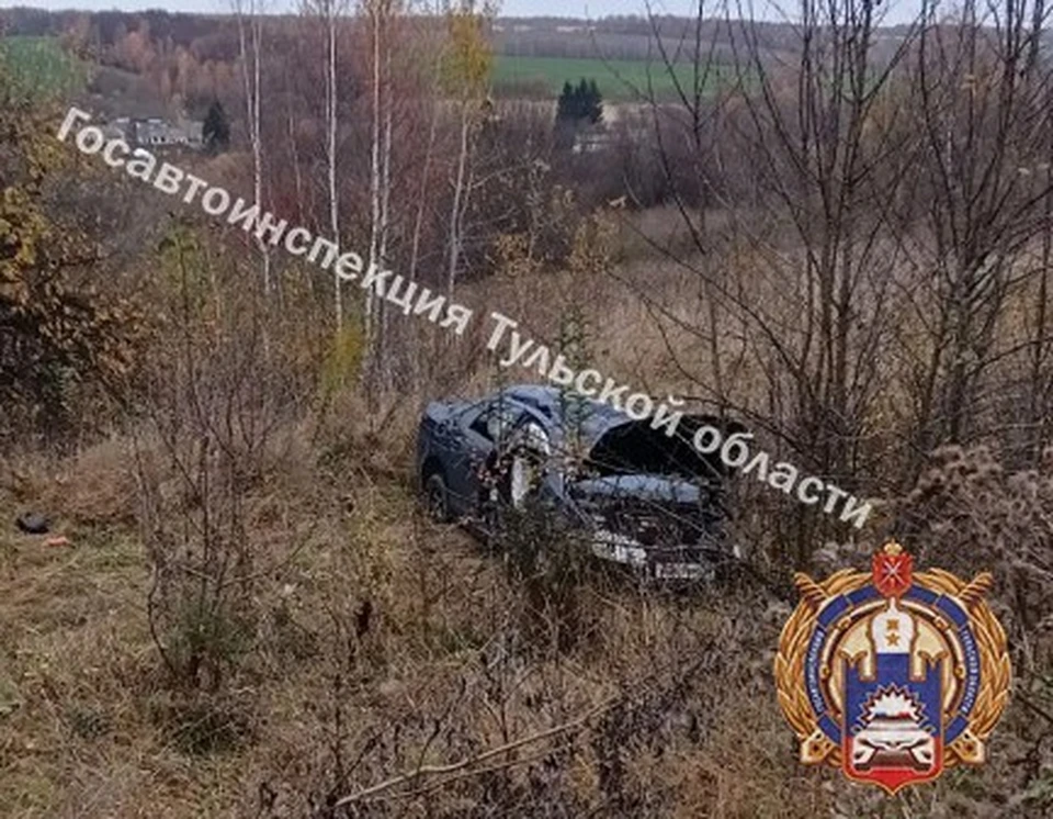 В Дубенском районе пьяная девушка без прав на машине Volkswagen перевернулась в кювет.