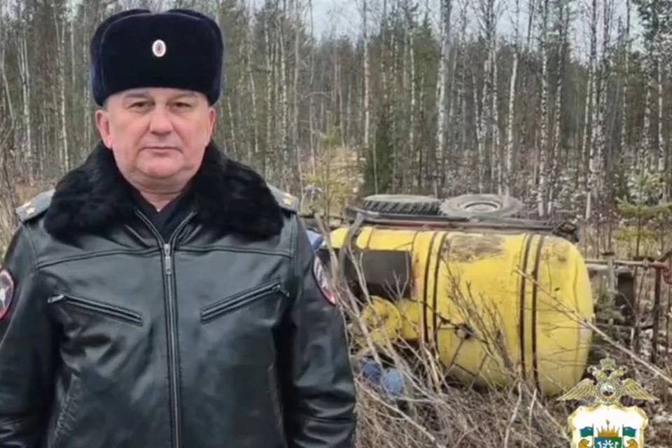 Скрин с видео Госавтоинспекции ХМАО-Югры