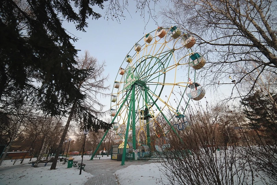 В Красноярске продолжается обновление Центрального парка