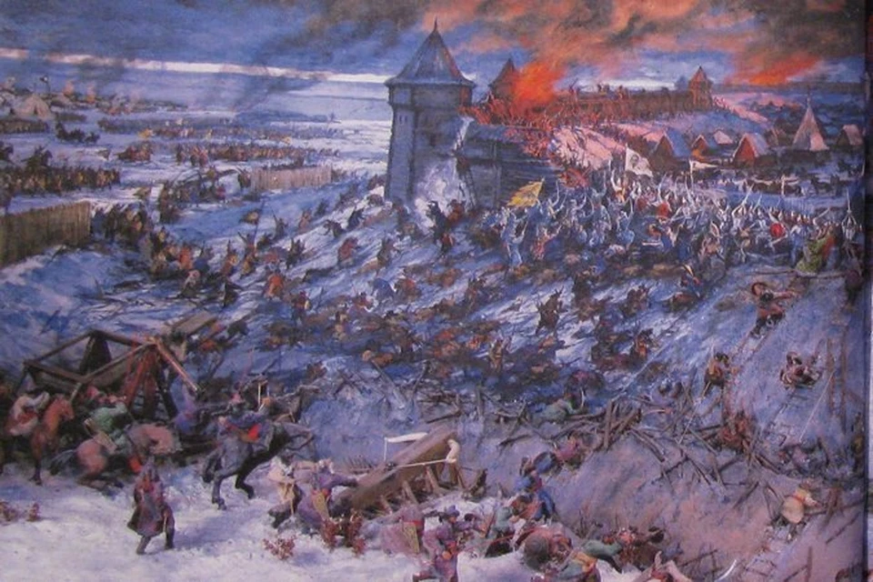 Оборона Рязани в 1237 году - событие куда более героическое. Но футболок на эту тему почему-то не делают.