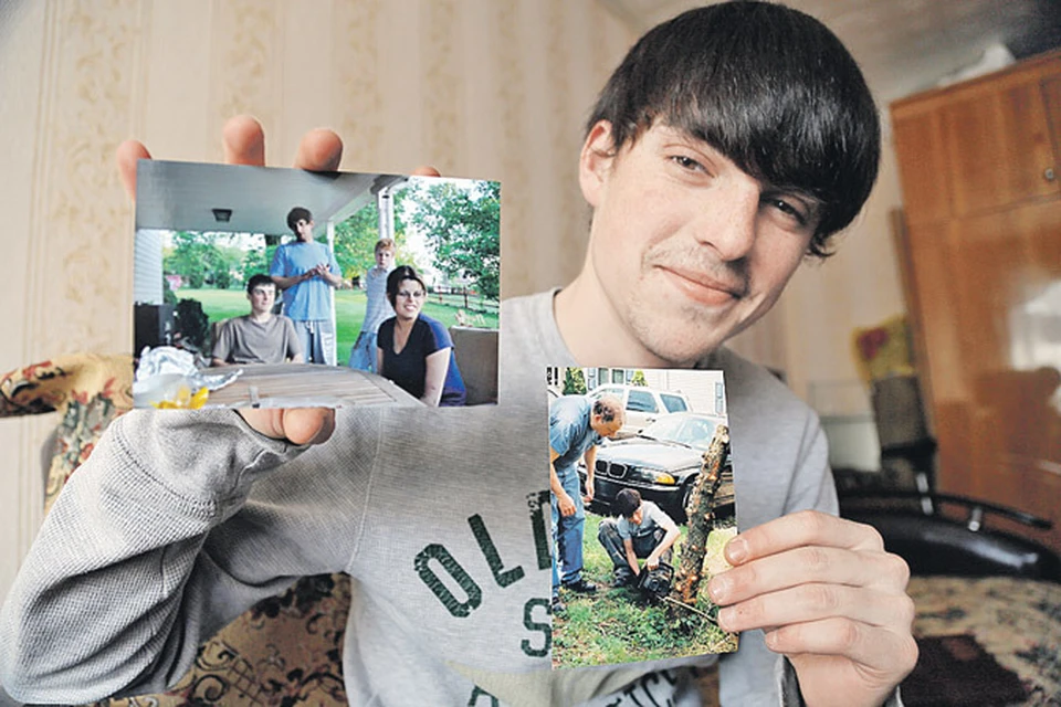 Когда мы первый раз встретились с Сашей, он с удовольствием показывал фото своей американской семьи.