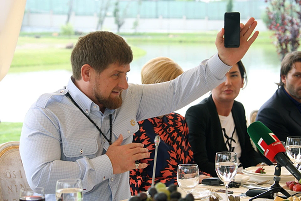 Глава Чечни Рамзан Кадыров встретился с журналистами