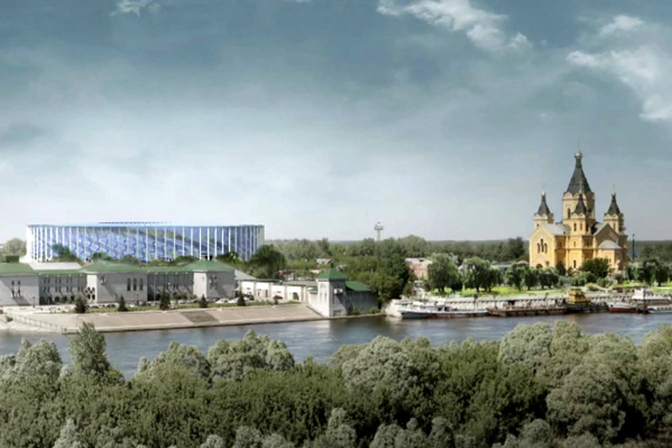 Стадион "Арена - Волга" в Нижнем начнут строить в 2014 году.