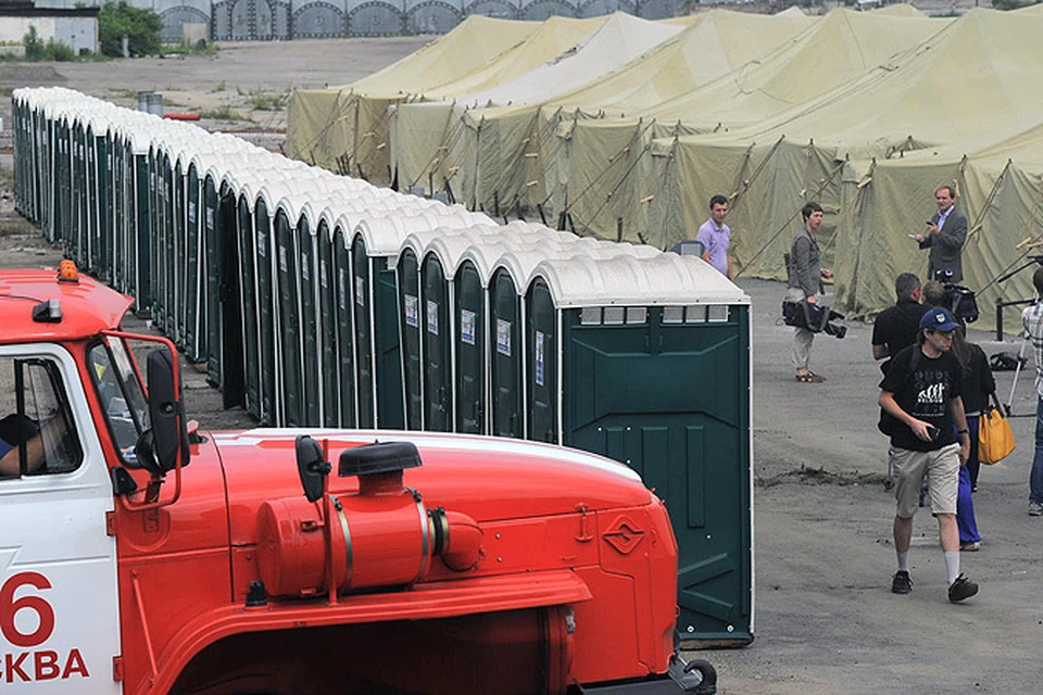 Так палаточный лагерь для нелегалов выглядит в Москве