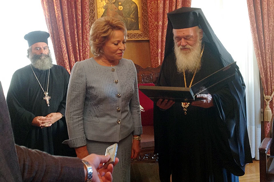 В греческом графике Валентины Матвиенко была и духовная повестка дня