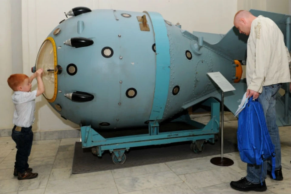 Корпус первой отечественной атомной бомбы в Политехническом музее