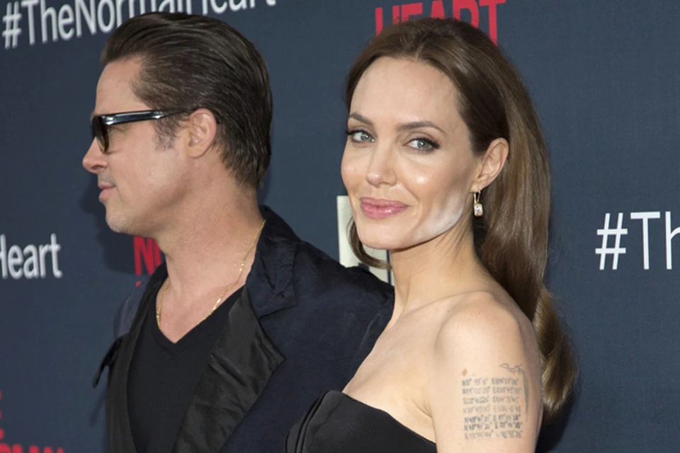 Поддержать коллег на премьере фильма "Обычное сердце" пришли многие звёзды, в том числе Анджелина Джоли и Брэд Питт.