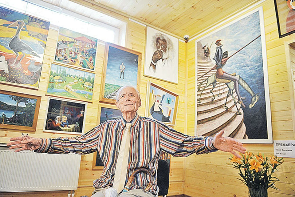 Евгений Евтушенко и его государственная галерея. Лучший в мире Дон Кихот - на фото справа.