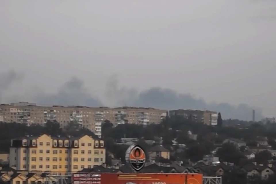Сообщение о пожаре появилось в Твиттере ДНР