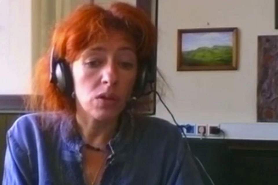Татьяна Локшина во время эфира на "Громадьске ТВ"