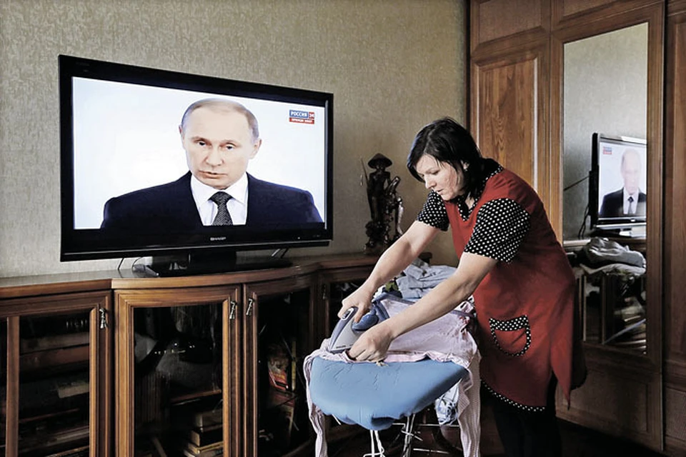 Выступление Владимира Путина вызвало большой интерес у всей страны. Фото: EPA/TASS