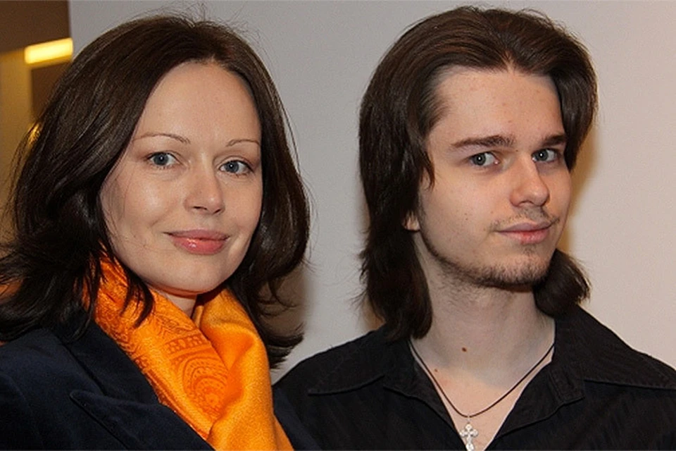 Ирина Безрукова и сын Андрей