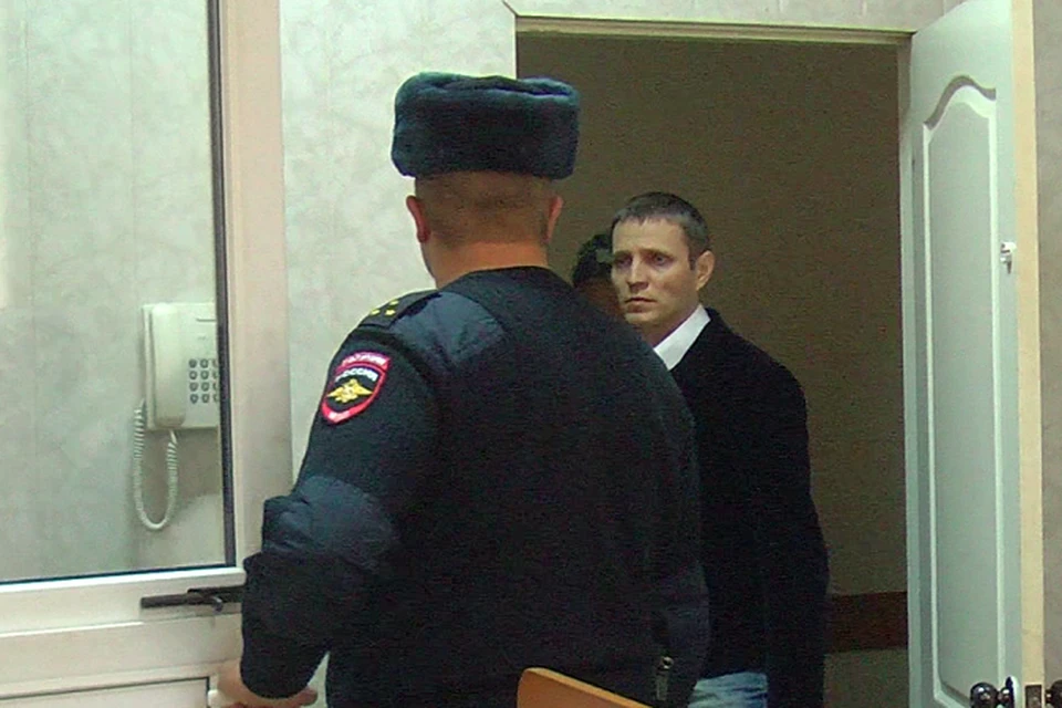 Василий Лямин на суде.