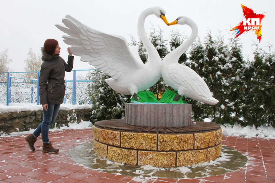 Памятник лебединой верности появился в Нижнем Новгороде.