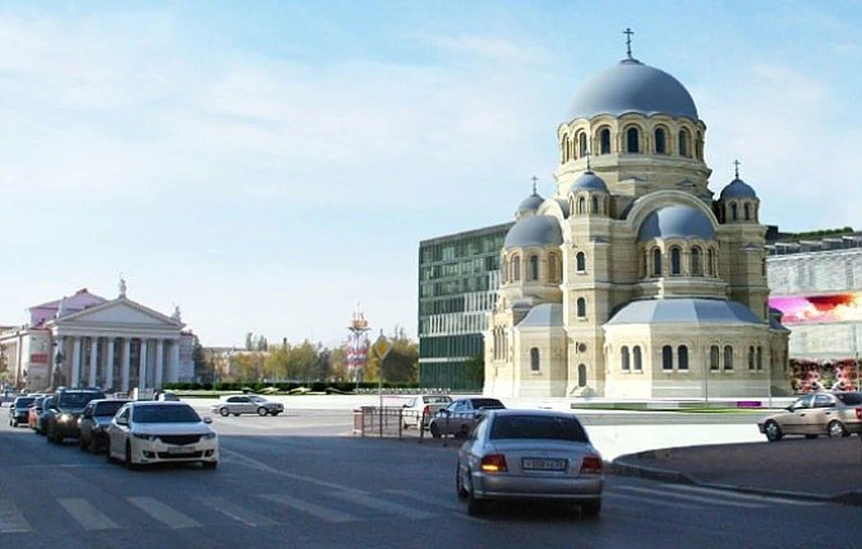 Теперь на площади Павших борцов возведут храм. Фото с сайта volgaprav.ru