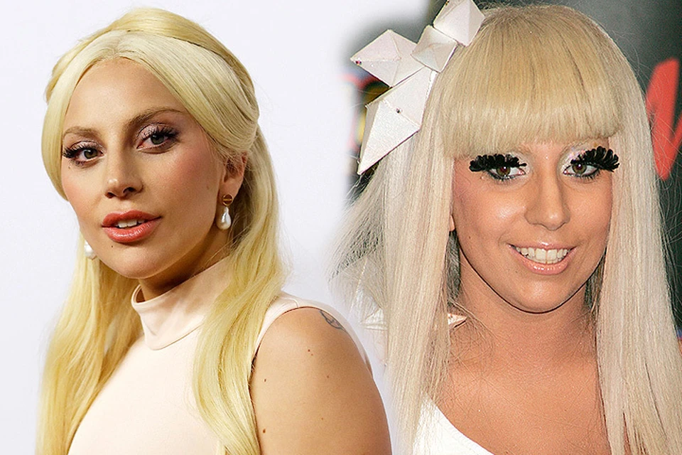 Леди Гага образца 2008 года (справа) разительно отличается от актуального образа знаменитой поп-певицы. Фото: REUTERS/GLOBAL LOOK PRESS