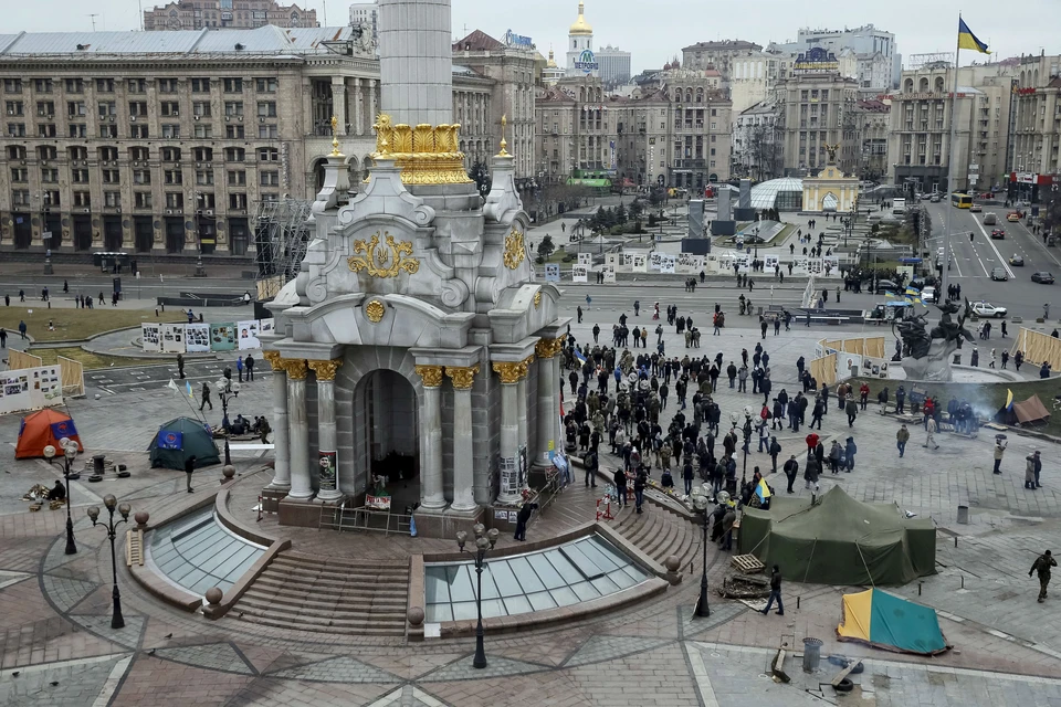 Центр Киева, 21 февраля 2016-го.