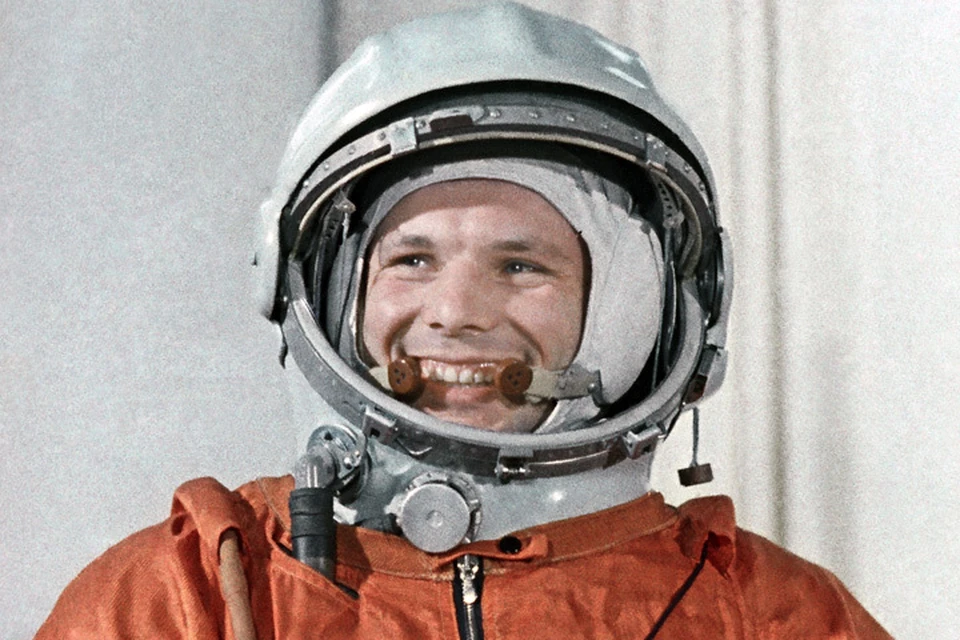 Юрий Алексеевич Гагарин в скафандре советского космонавта. Фото: ТАСС