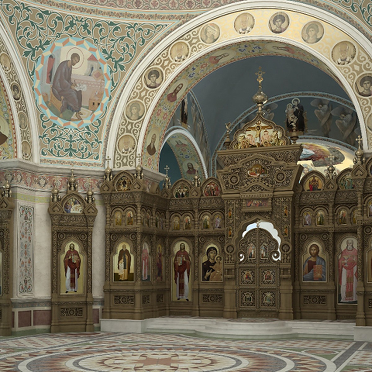 Александро-Невская Церковь Челябинск внутри