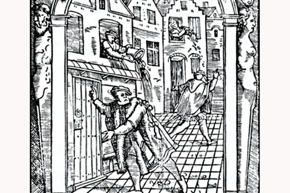 В средневековой Европе продукты жизнедеятельности просто выливали на улицу.