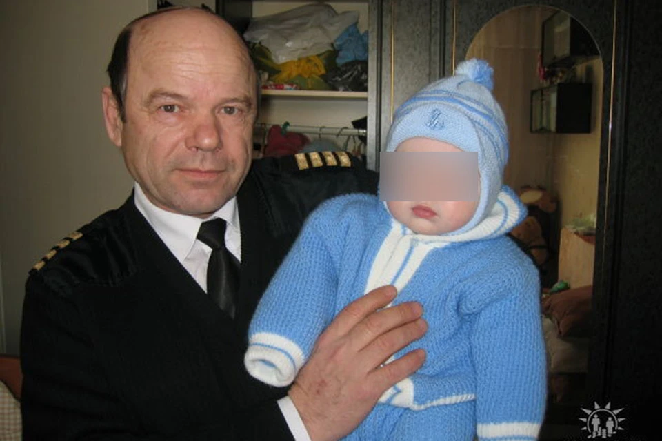 Леонид Филин с внуком.