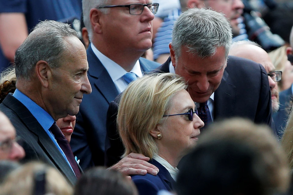 Хилари Клинтон на мероприятиях памяти 11 сентября.
