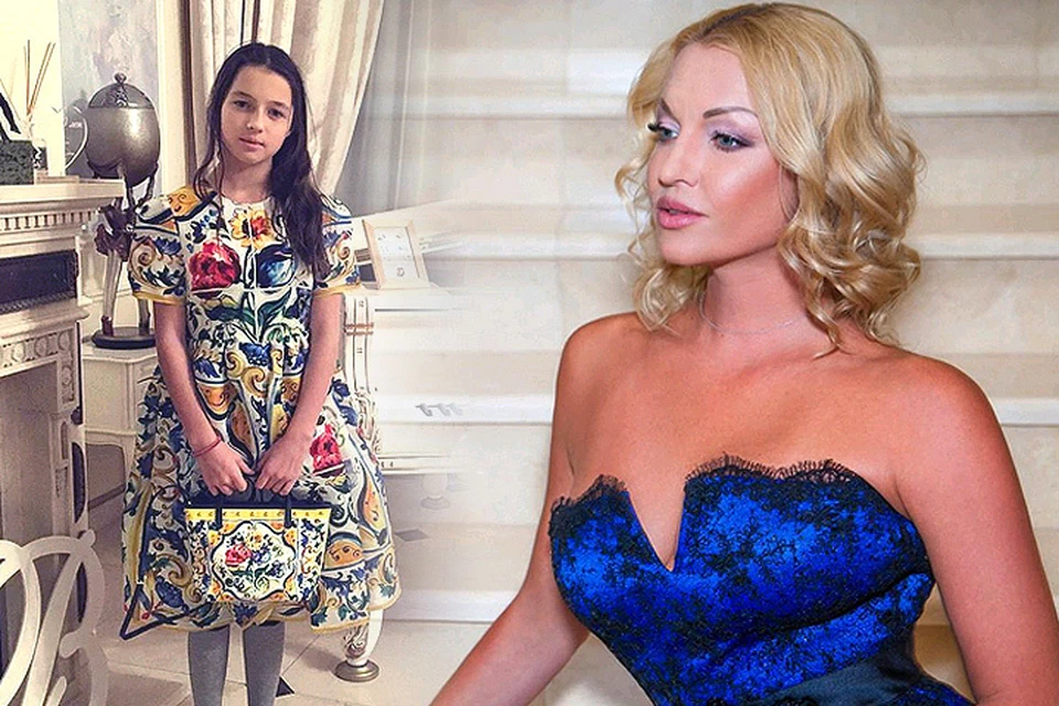 Анастасия Волочкова показала платье, которое её дочери презентовал Николай Басков.