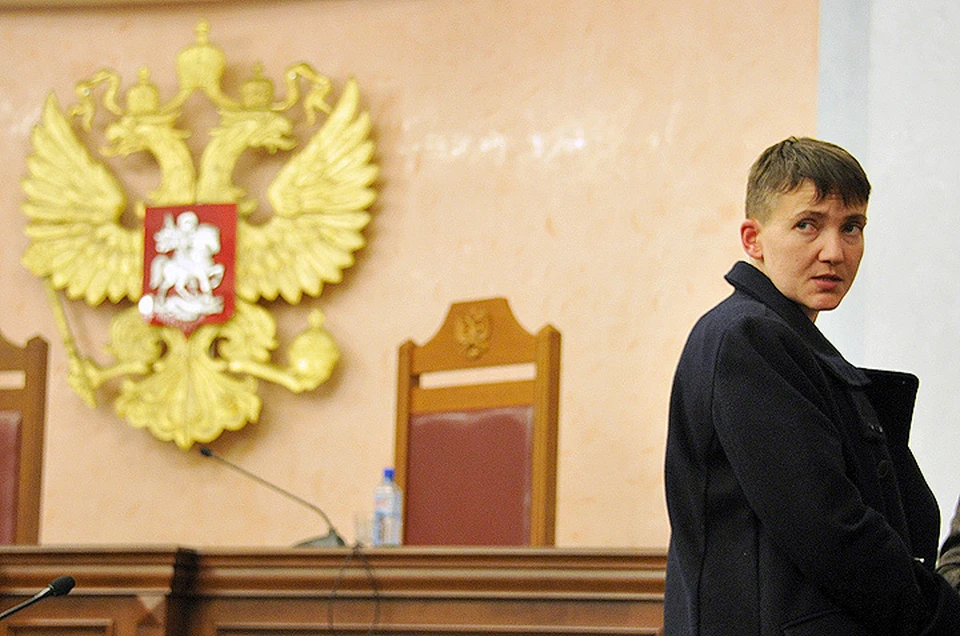 Надежда Савченко приехала в Москву чтобы выступить по делу украинских националистов, обвиняемых в боевых действиях против российских солдат в годы чеченской кампании.