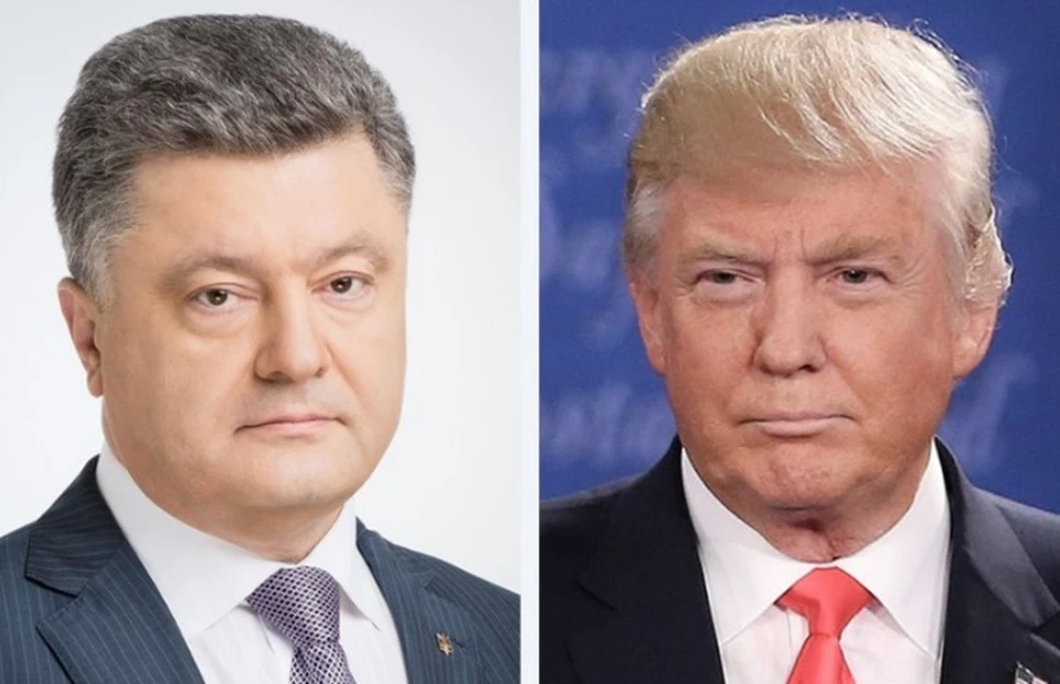 Петр Порошенко и следующий глава США Дональд Трамп. Фото: пресс-служба президента Украины