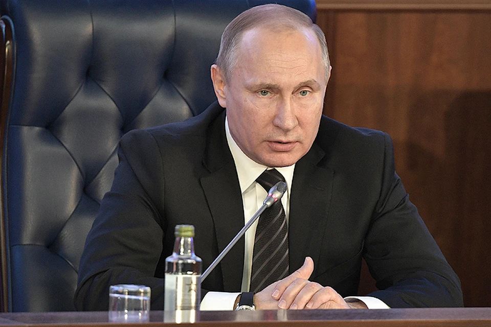 22 декабря 2016. Президент России Владимир Путин на расширенном заседании коллегии Министерства обороны. ФОТО Алексей Никольский/пресс-служба президента РФ/ТАСС