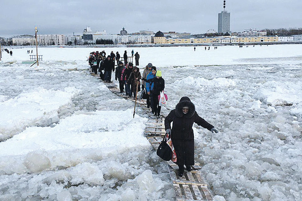 План переправы через замерзшие реки