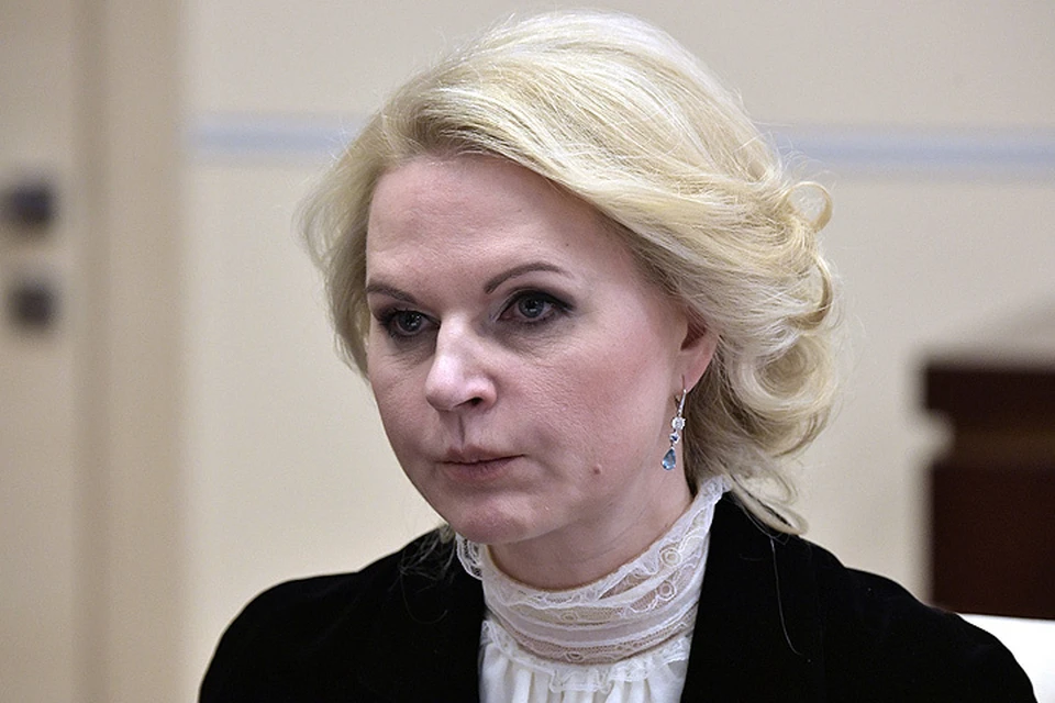 Председатель Счетной палаты РФ Татьяна Голикова во время встречи с президентом РФ В.Путиным в Ново-Огарево. ФОТО Алексей Никольский/пресс-служба президента РФ/ТАСС