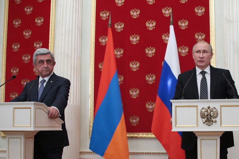 Президент России Владимир Путин и президент Армении Серж Саргсян Фото: Михаил Метцель/ТАСС