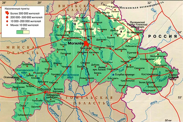 Населенные пункты рб. Могилёвская область Беларусь на карте. Районы Могилевской области на карте Беларуси. Карта Могилёвской обл Белоруссии. Карта дорог Могилёвской области подробная.