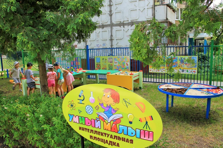 Оформление детской площадки возле многоквартирных домов - Детские городки