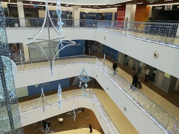 Вид с верхних этажей.