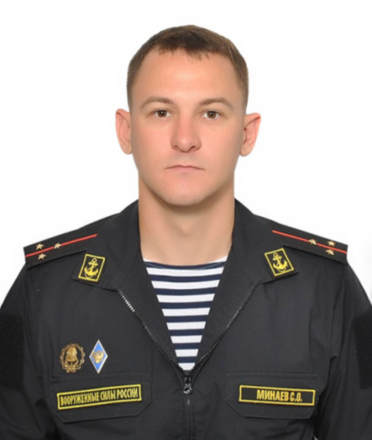 Гвардии старший лейтенант Минобороны Степан МИНАЕВ.