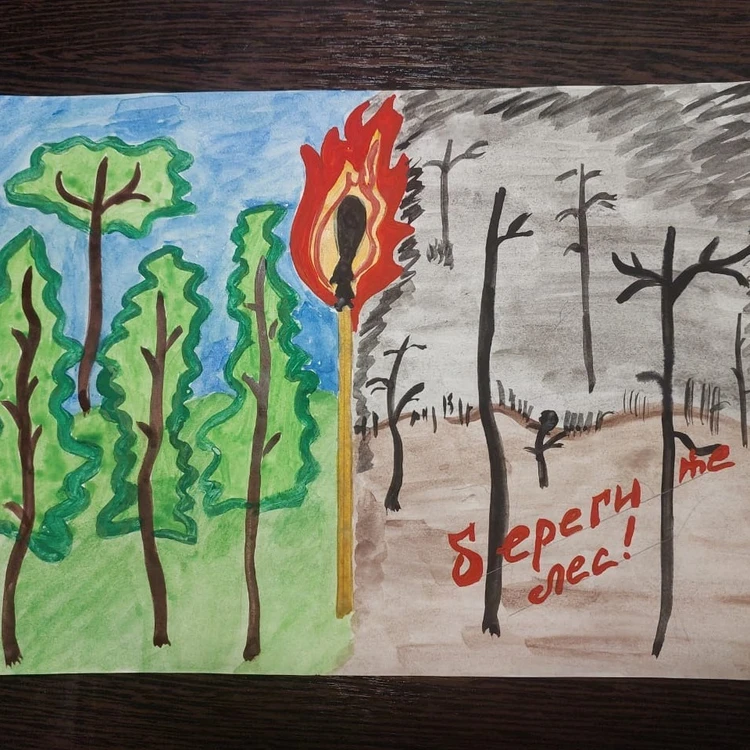 Лес рисунок для детей - фото и картинки вторсырье-м.рф