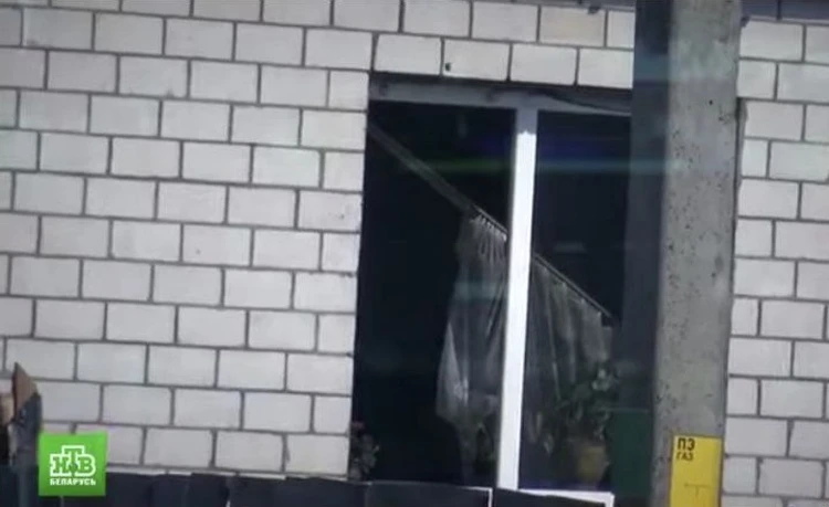 Жестокое убийство пытались скрыть пожаром. Фото: стоп-кадр | видео НТВ Беларусь.