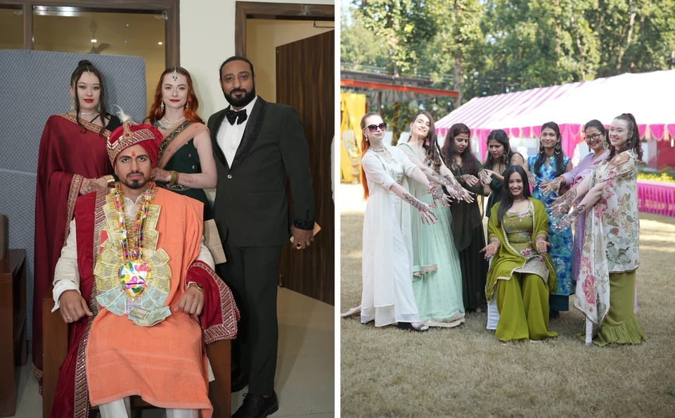 Моменты традиционной свадьбы в Индии. Фото: личный архив