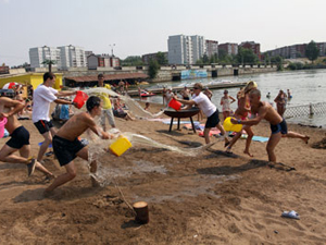 Пляж в Воткинске.