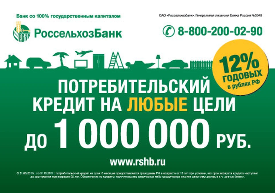 Кредитная россельхозбанк банк
